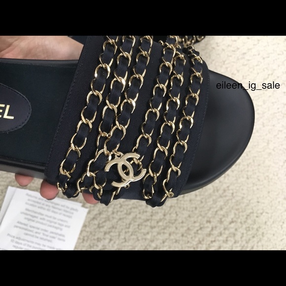 SOLD❌💯Authentic* CHANEL MULES SLIDES IN NAVY - Picture 7 of 7